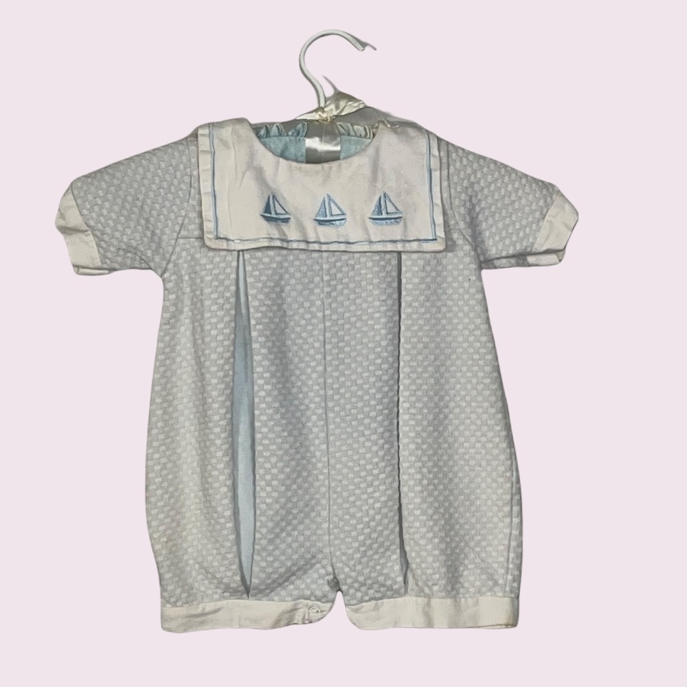 Vintage Baby Romper nautical design 18months rare
